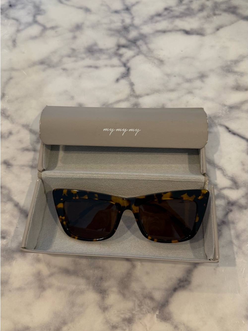 MYMYMY Jaymes Tortoiseshell Cat Eye Sunglasses
